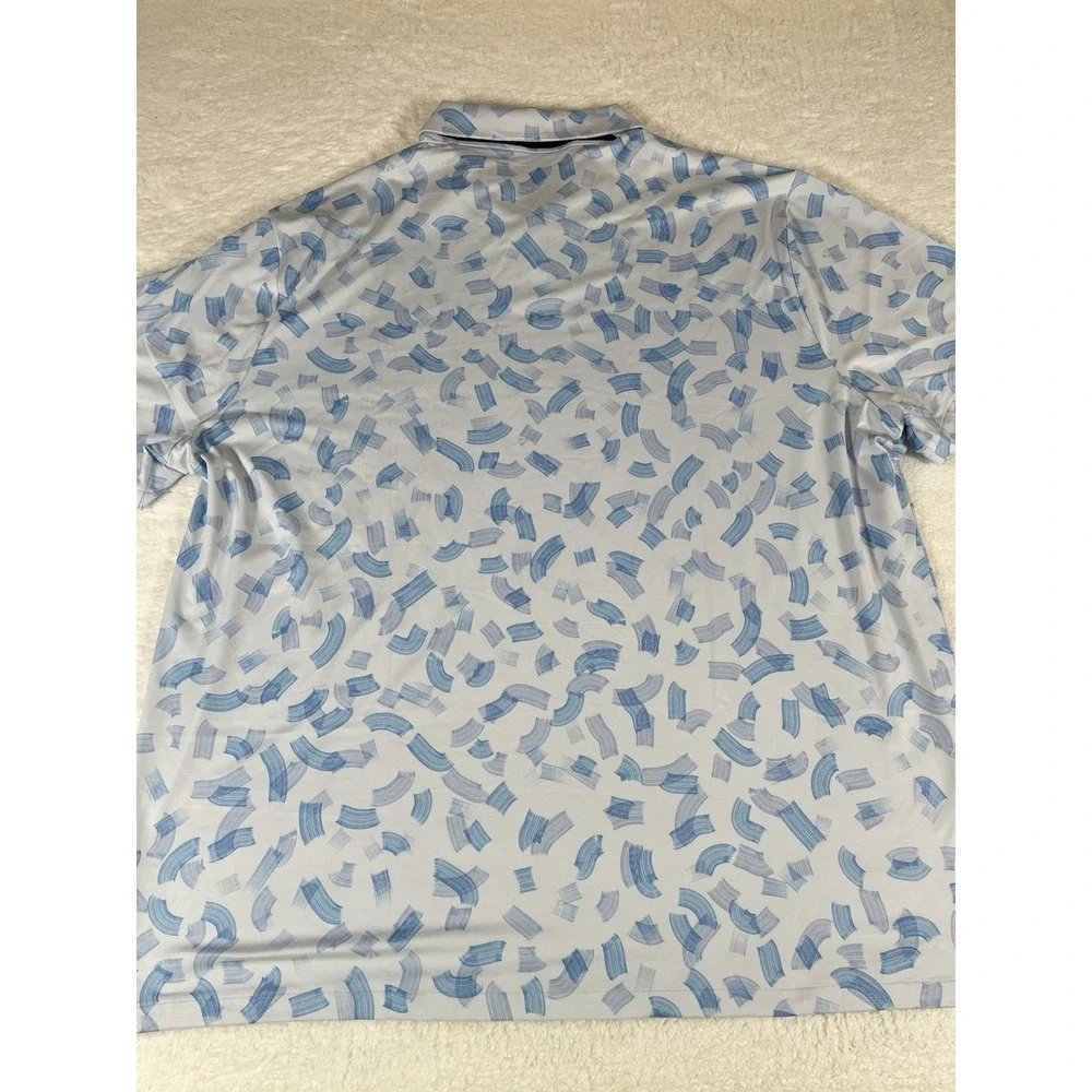Nike Dri-Fit‎ FD5735-072 Tour Rake Line Off White All Over Print Polo Men's 4XL